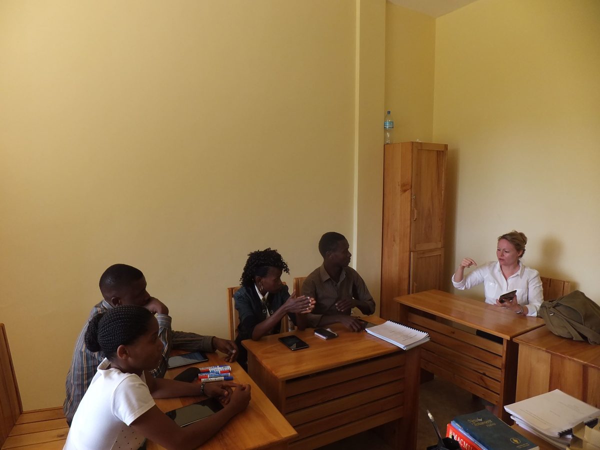 UPC researchers presenting findings at an indoor workshop